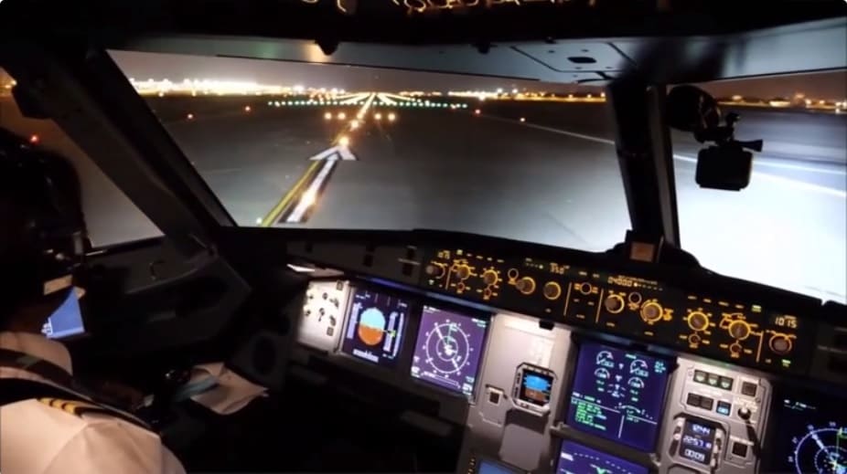 décollage Boeing de nuit procédures atpl théorique avion formation à distance par visio-conférence
